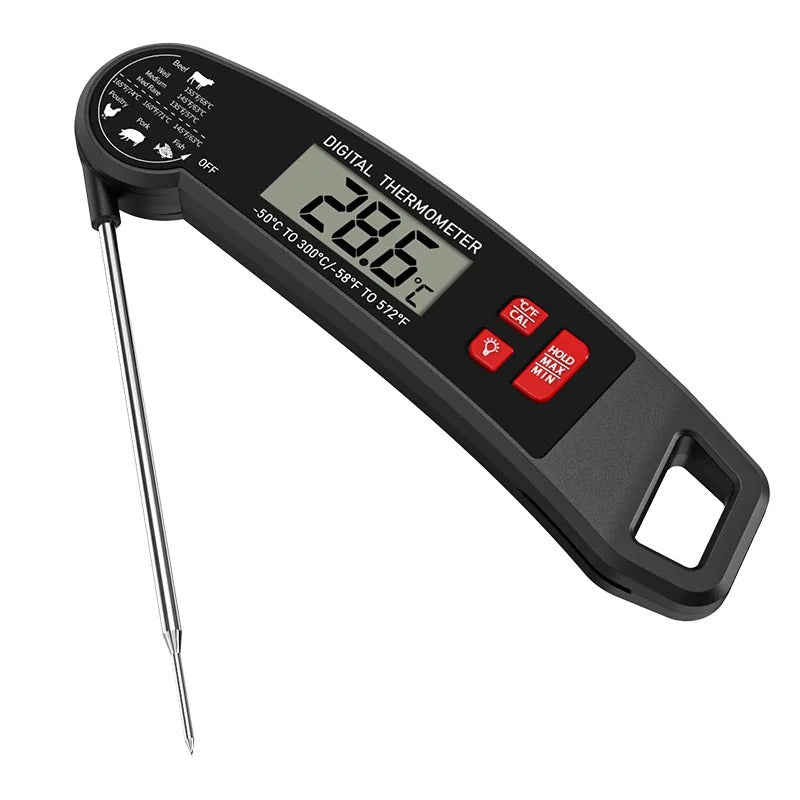 Digital madtermometer med baggrundsbelyst LCD