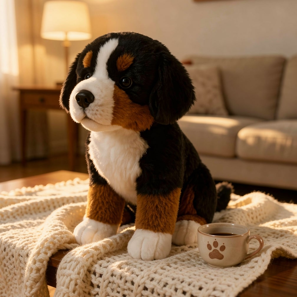 Berner Sennen Krammedyr | Realistisk Hund Plüschtier | SoftBernie