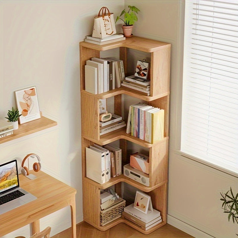 CornerWood Solid Wood Corner Cabinet – Kompakt og Praktisk
