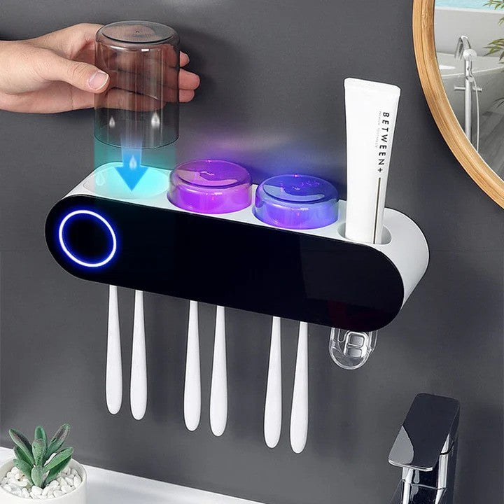 Tandbørsteholder med automatisk desinfektion | BrushDock