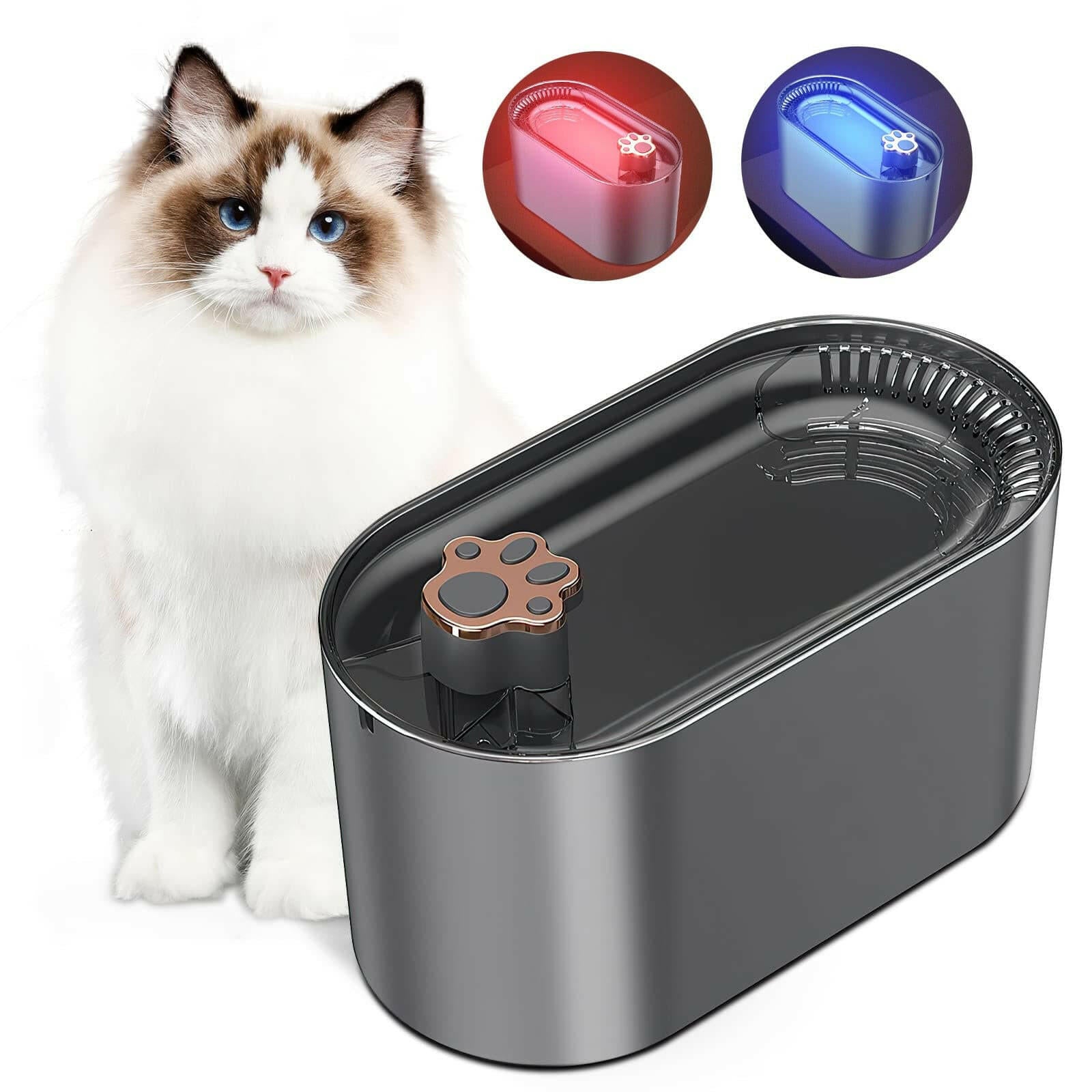 Bolendo Pet Ultra-stille Vanddispenser med LED-belysning Vandfontæne