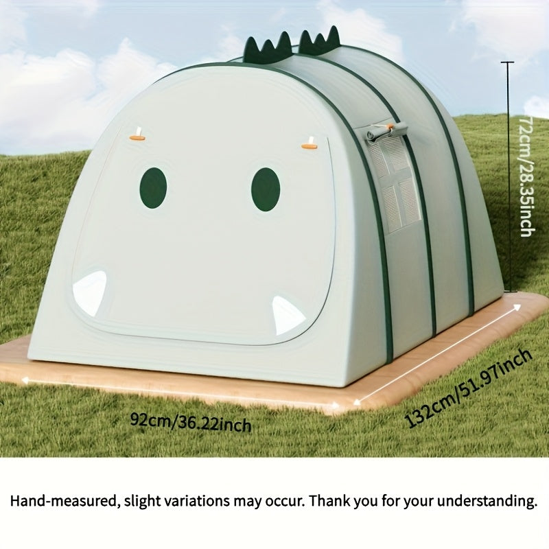 Børns Dinosaur-formede Legetelt – Foldbart og Sjovt Design