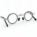 Noa - Bærbare, sammenklappelige læsebriller til mænd i metal, runde og firkantede