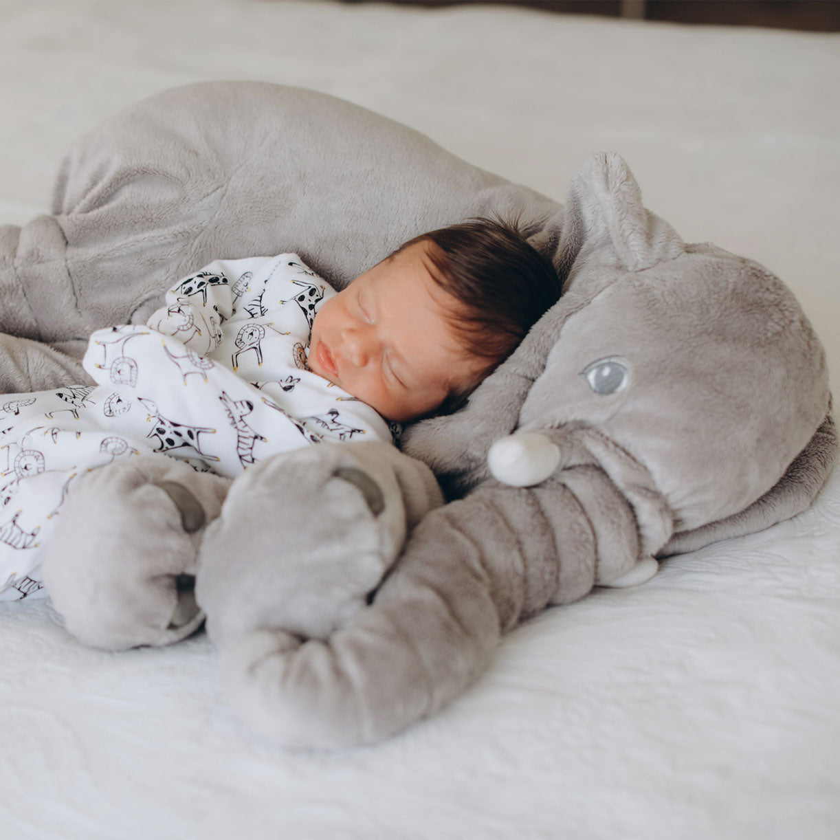 SnugPhant Elefant Kramme Pude Til Babyer Og Småbørn
