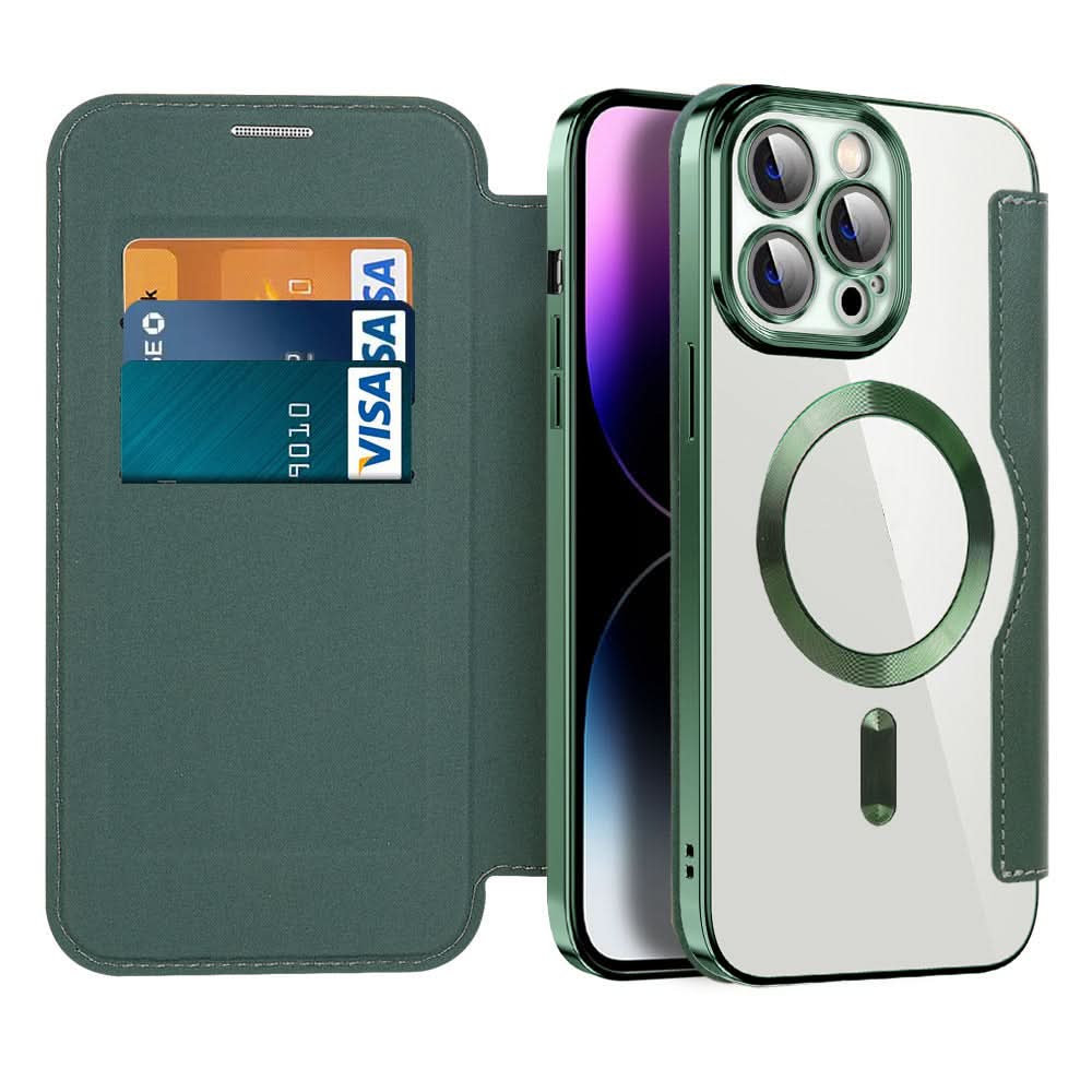 Magnetisk Læder Flip Etui iPhone 11–14 Serie