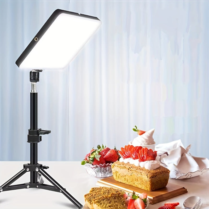 Justerbar Lysstativ og Lampe – Ideel til Fotografi, Studioudstyr og Videooptagelse