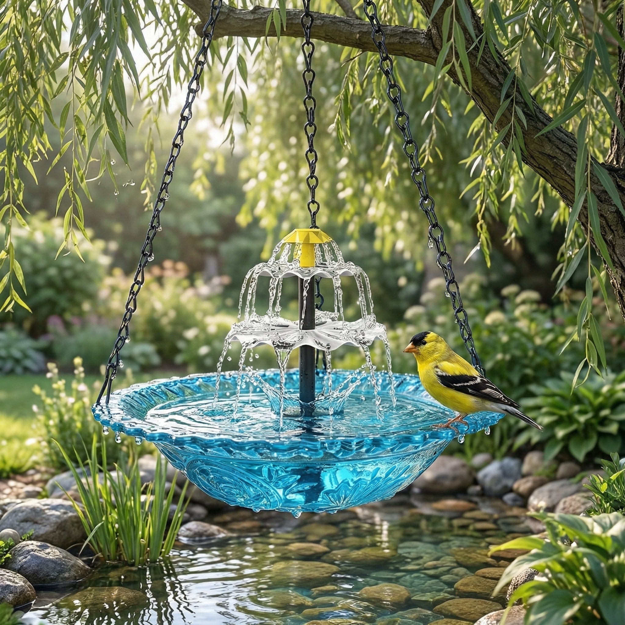 SolarCascade™ – Solcelledrevet Vandfaldbrønd
