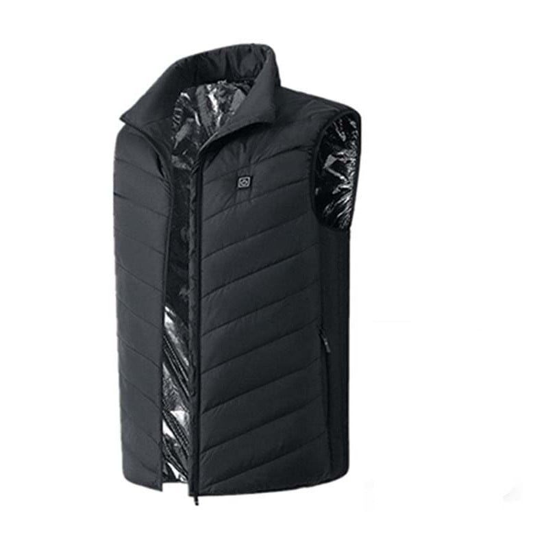 Opvarmet Unisex Jakke med Justerbar Varme og Vandafvisende Materiale
