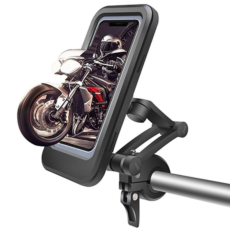 NovaTrail Vandtæt Telefonholder Til Styr Med 15 Watt Power Bank