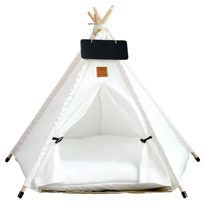 Deluxe Pet Teepee til Katte & Hunde i Lærred