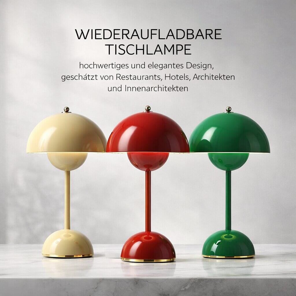 Designer Bordlampe | LED Bordlampe | Natbordlampe | Dimmbar & trådløs | Lumora