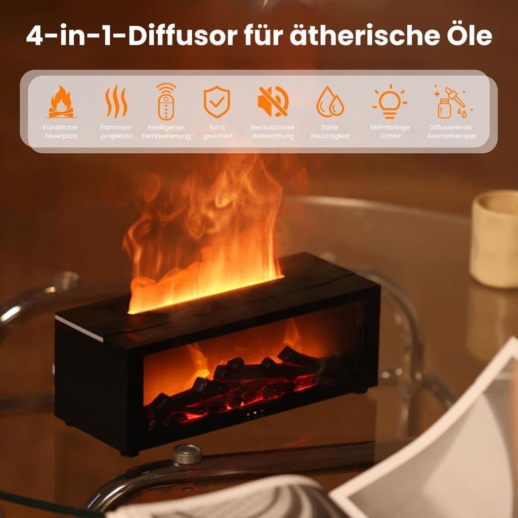 Aroma Diffuser | Elektrisk Duftlampe med Flammeeffekt | DuftFlamme
