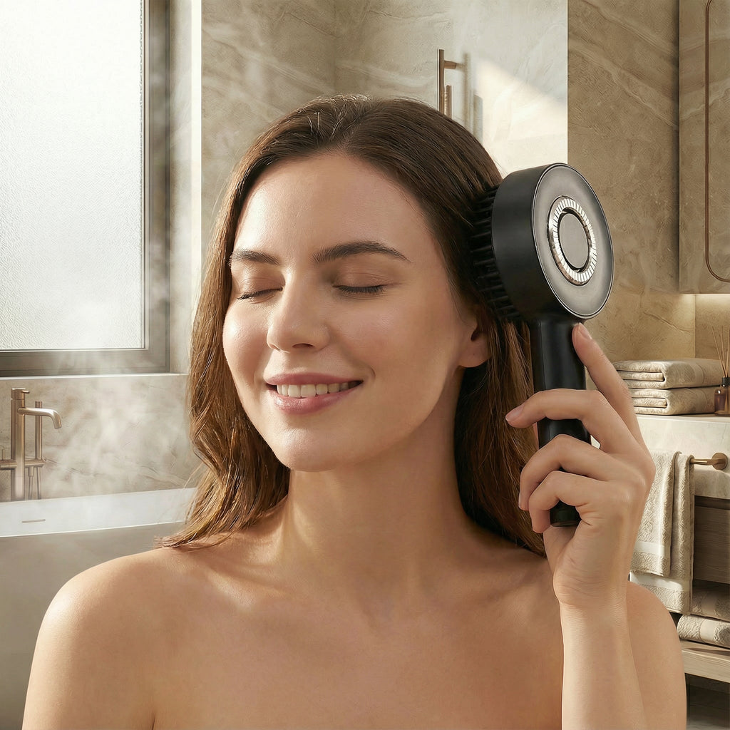 Elektrisk Massagekam – Vibration, Rødt lys & Ergonomisk Design