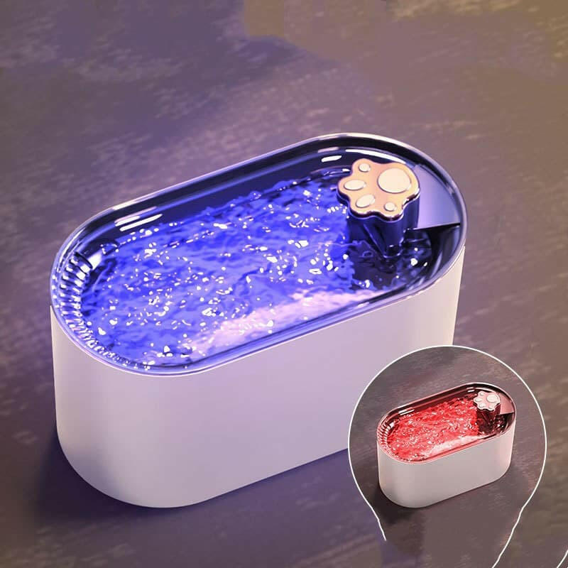 Bolendo Pet Ultra-stille Vanddispenser med LED-belysning Vandfontæne