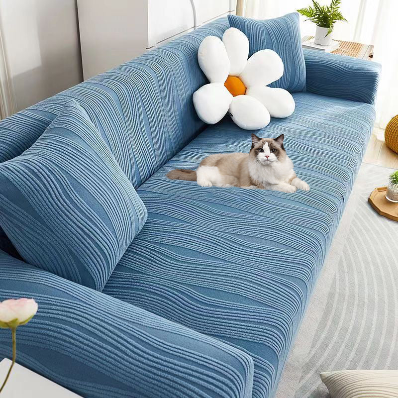 Premium Jacquard Tykkere Sofaovertræk - Anti-Ridser & Stræk