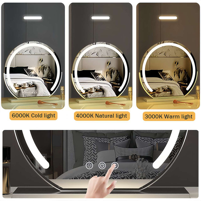 Smart LED Makeup Spejl med Touch Kontrol