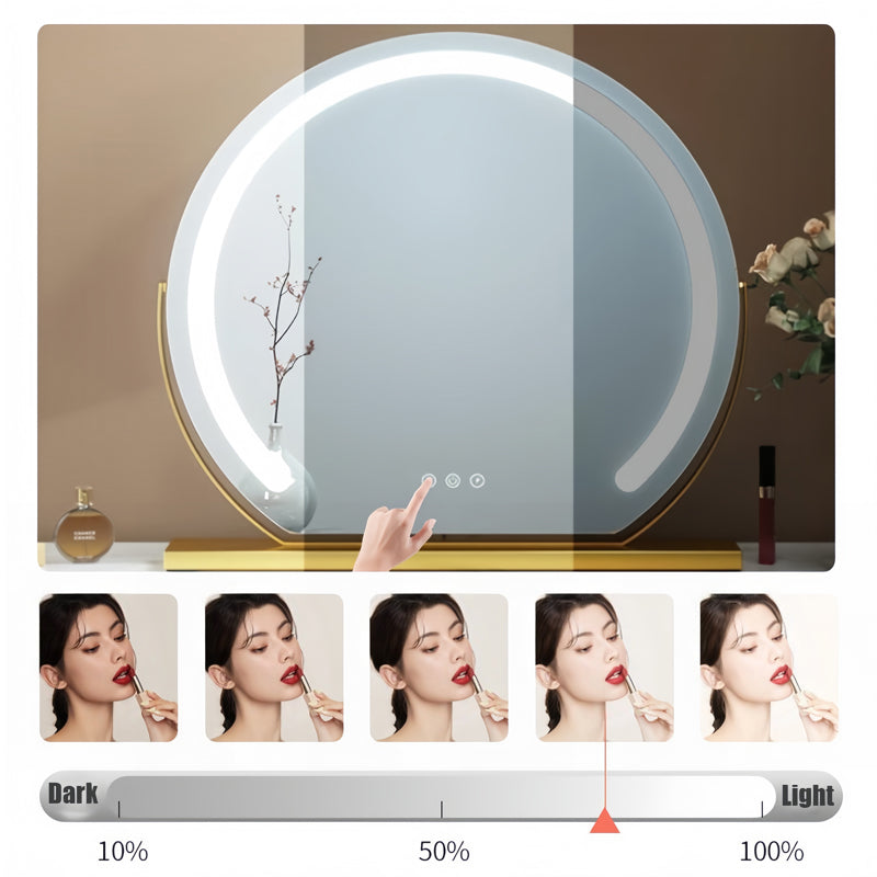 Smart LED Makeup Spejl med Touch Kontrol