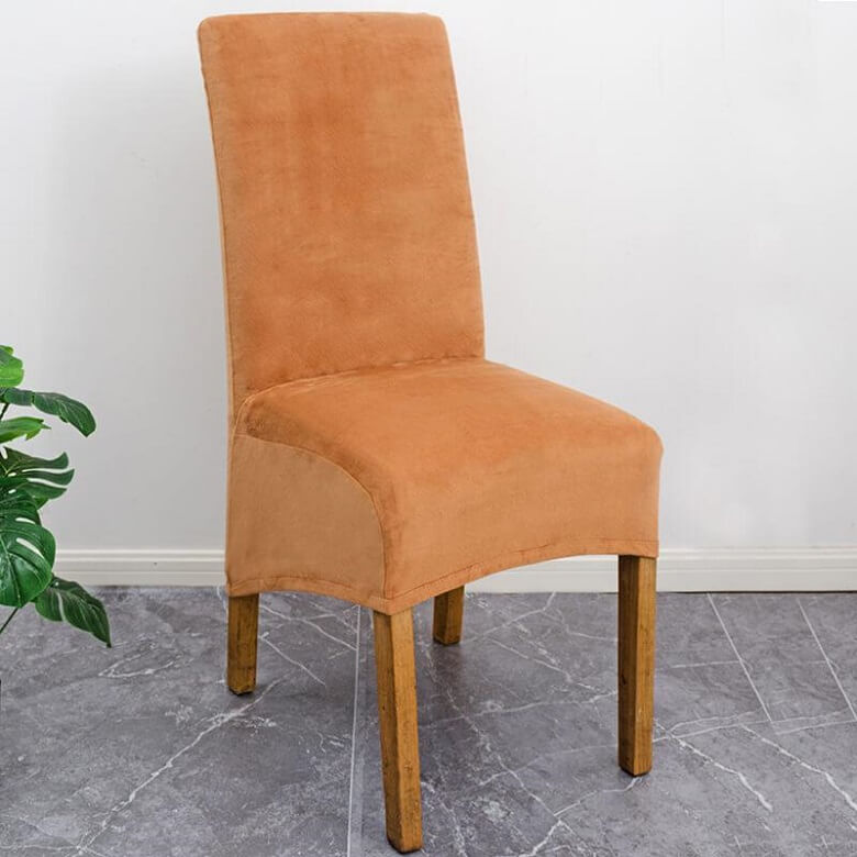 XL Stretch Velvet Spisestolebetræk - Elegant & Holdbart