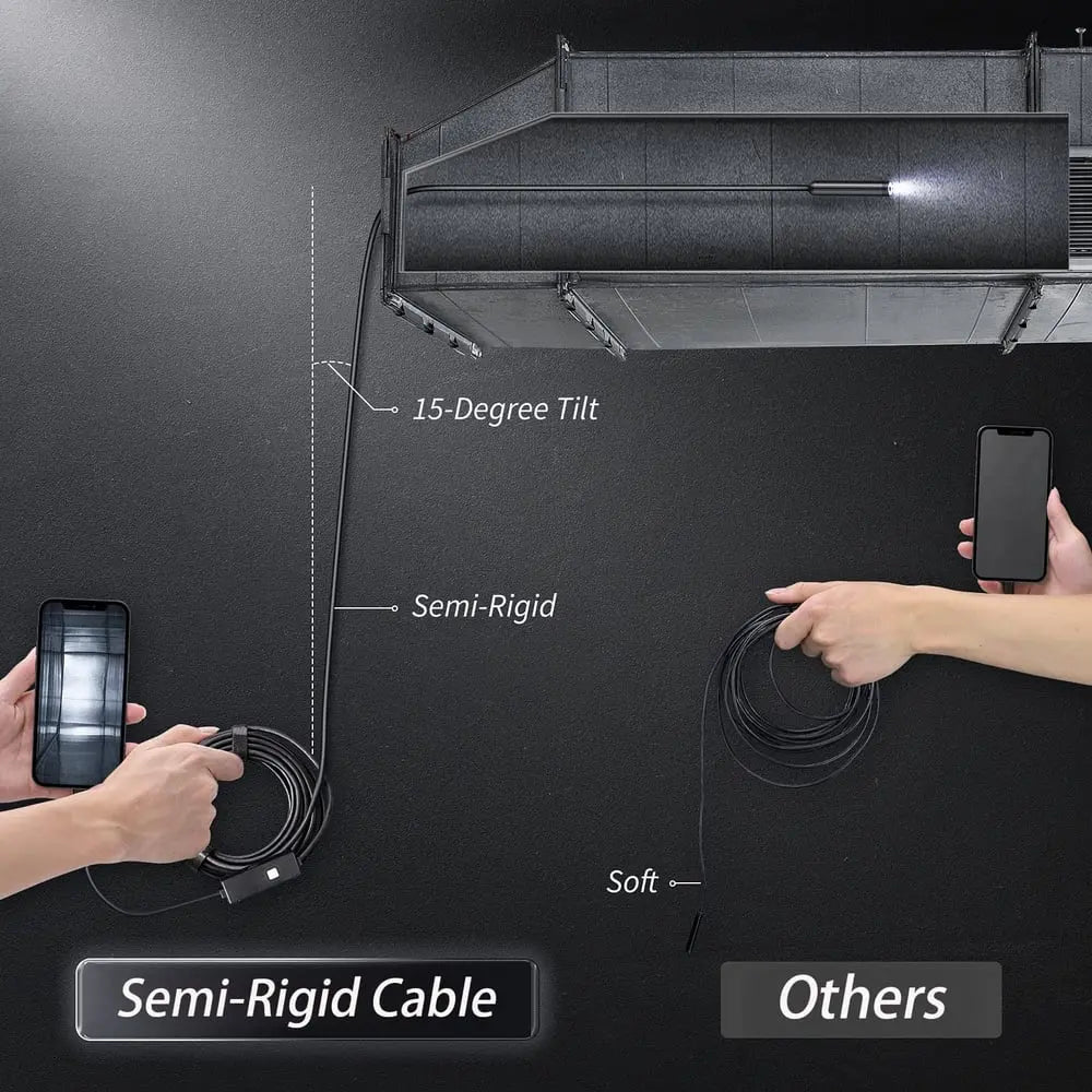 Endoskop med kamera | Inspektionskamera til mobil med 5 m kabel | IntraView