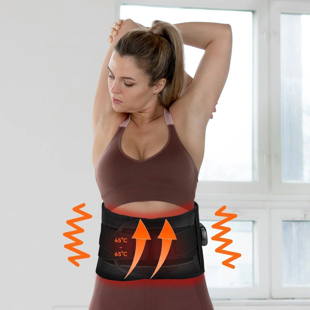 LumaFlex 630nm Rødt Lys Bælte med Varme og Vibrationsmassage