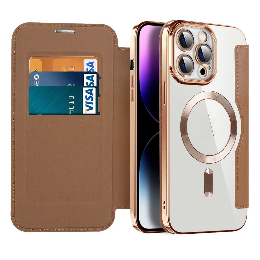 Magnetisk Læder Flip Etui iPhone 11–14 Serie
