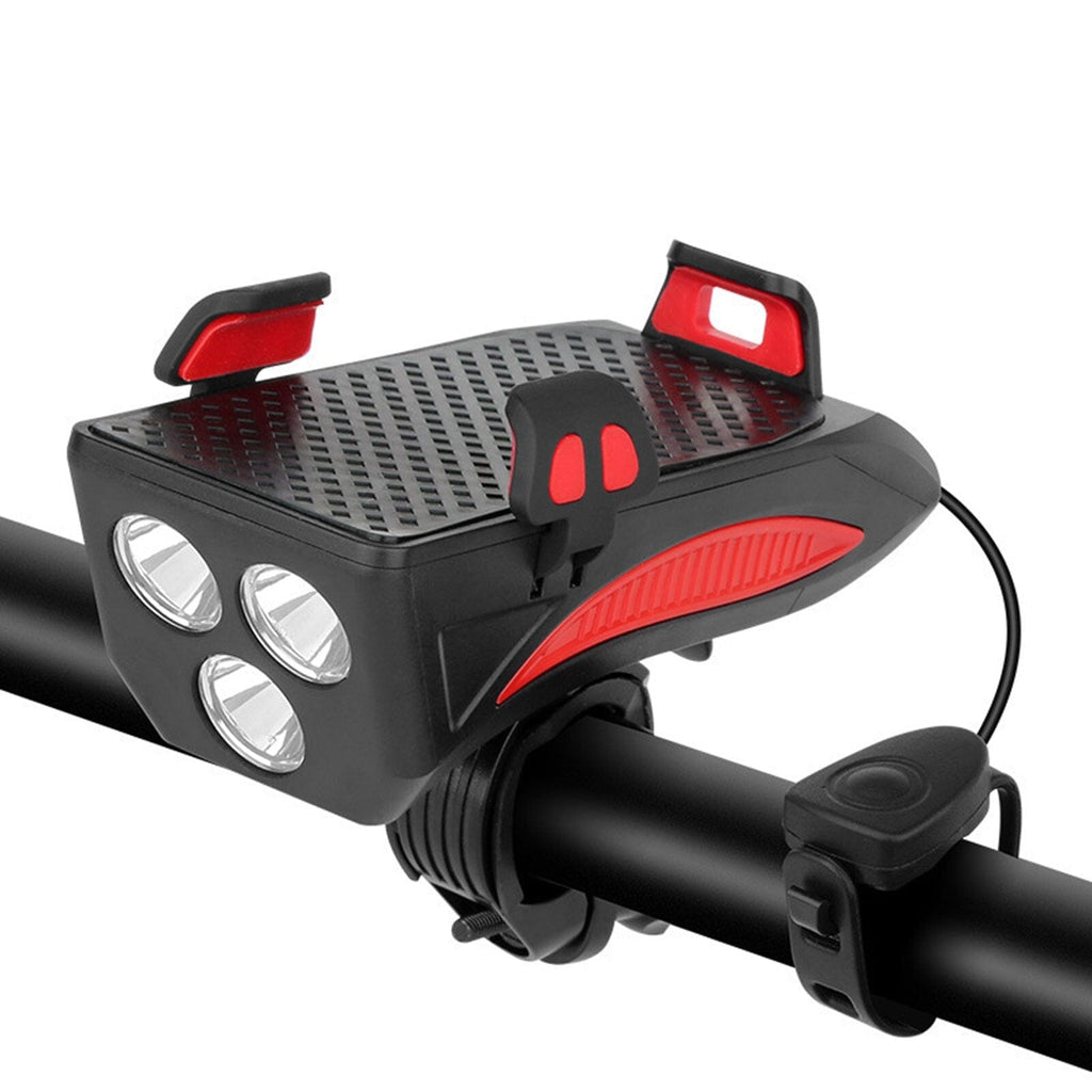 Cykellygte med telefonholder & powerbank | Cykelbelysning foran | PowerRide