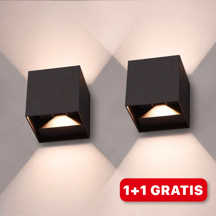 LED-terning væglamper | 1+1 Gratis