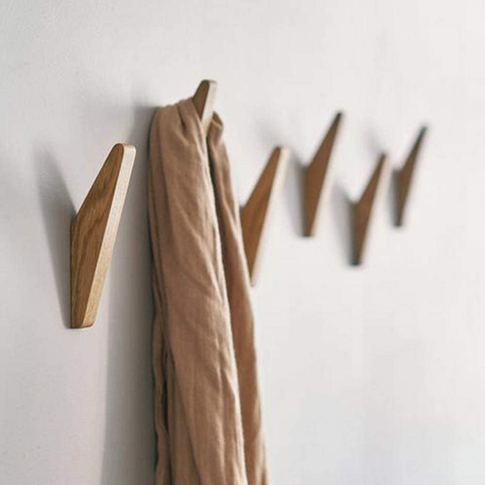 Sæt med Trådkroge Nordhaak – 6 Minimalistiske Krog lavet af Massivt Træ