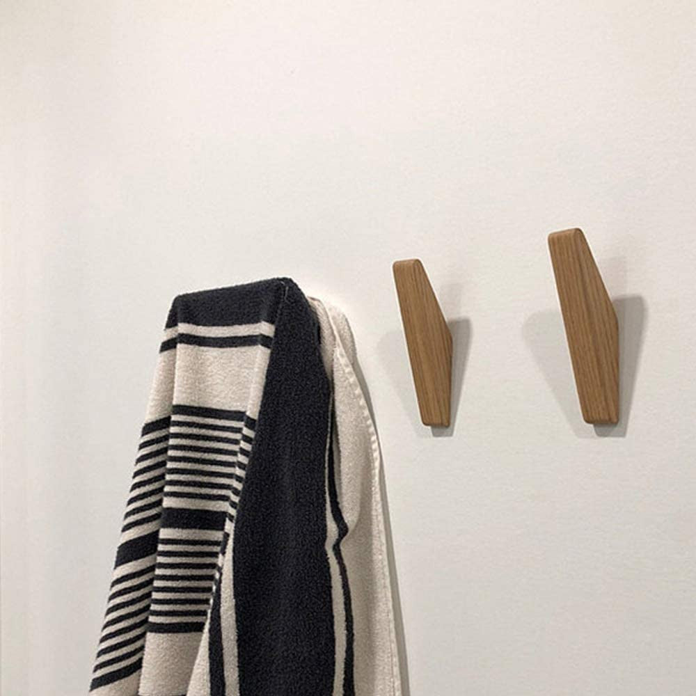 Sæt med Trådkroge Nordhaak – 6 Minimalistiske Krog lavet af Massivt Træ