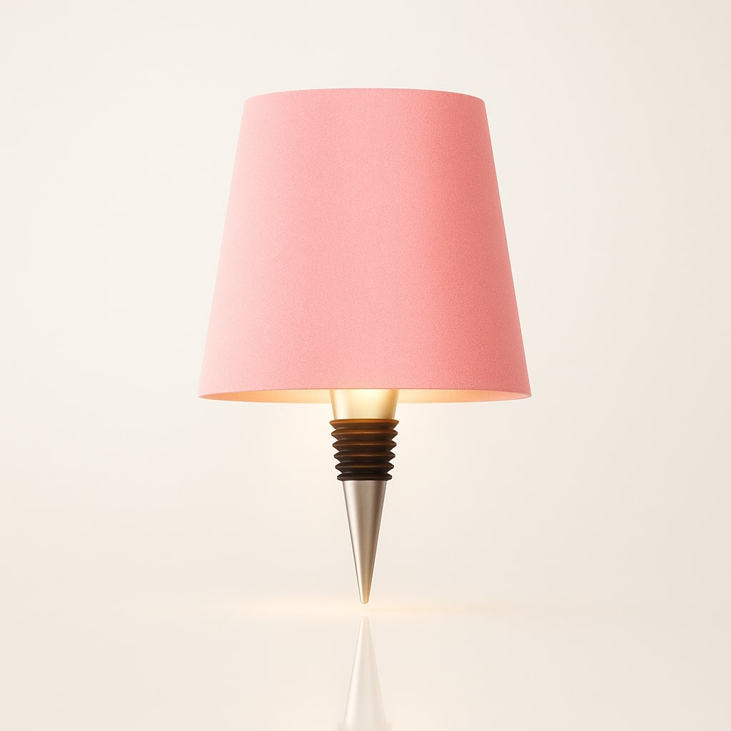 Flaske lys | Flaske som bordlampe | Genopladelig bordlampe | Flaskekapsel | LumiFlaske