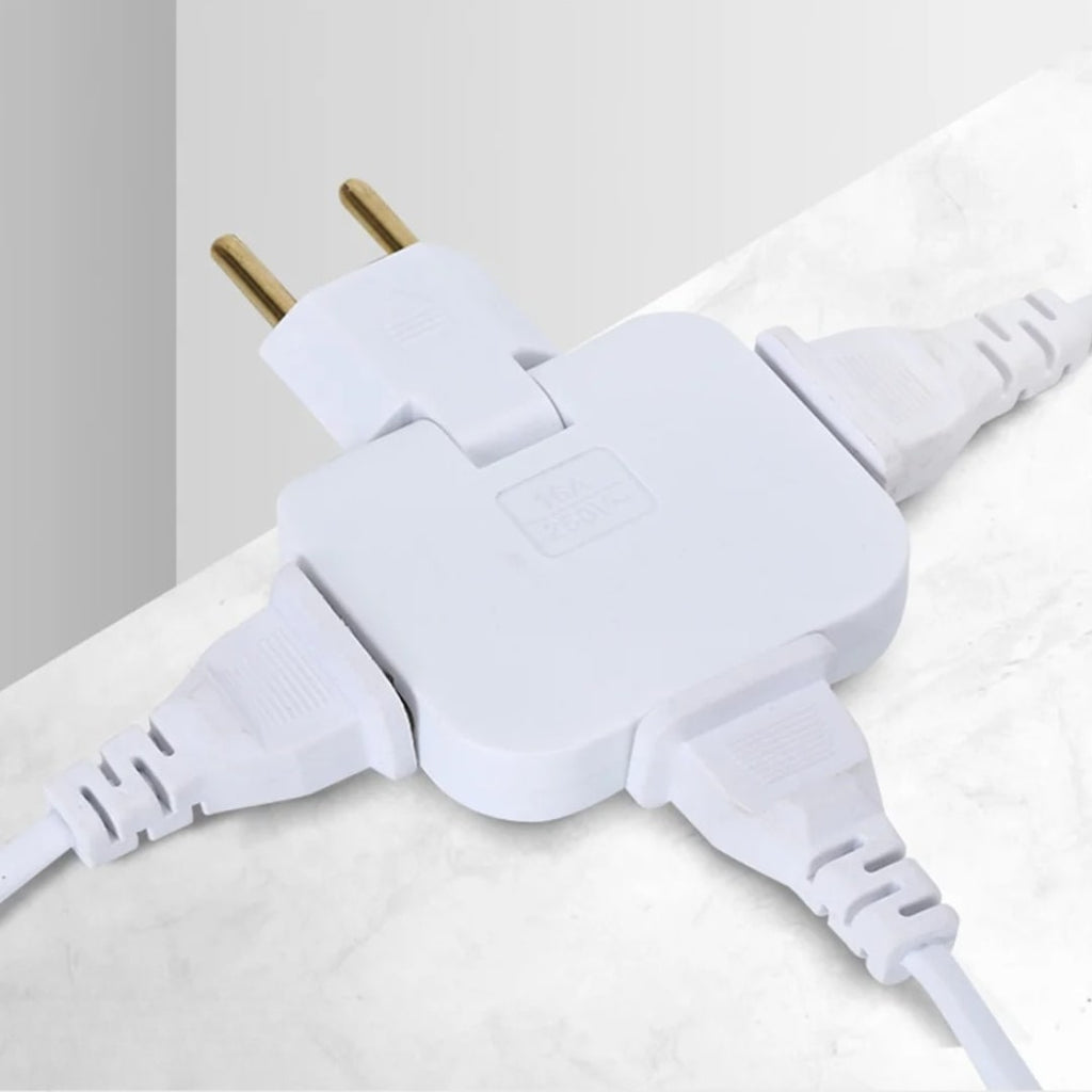 Flachstecker | Tre-dobbelt Flad Stikkontakt | FlexiPlug