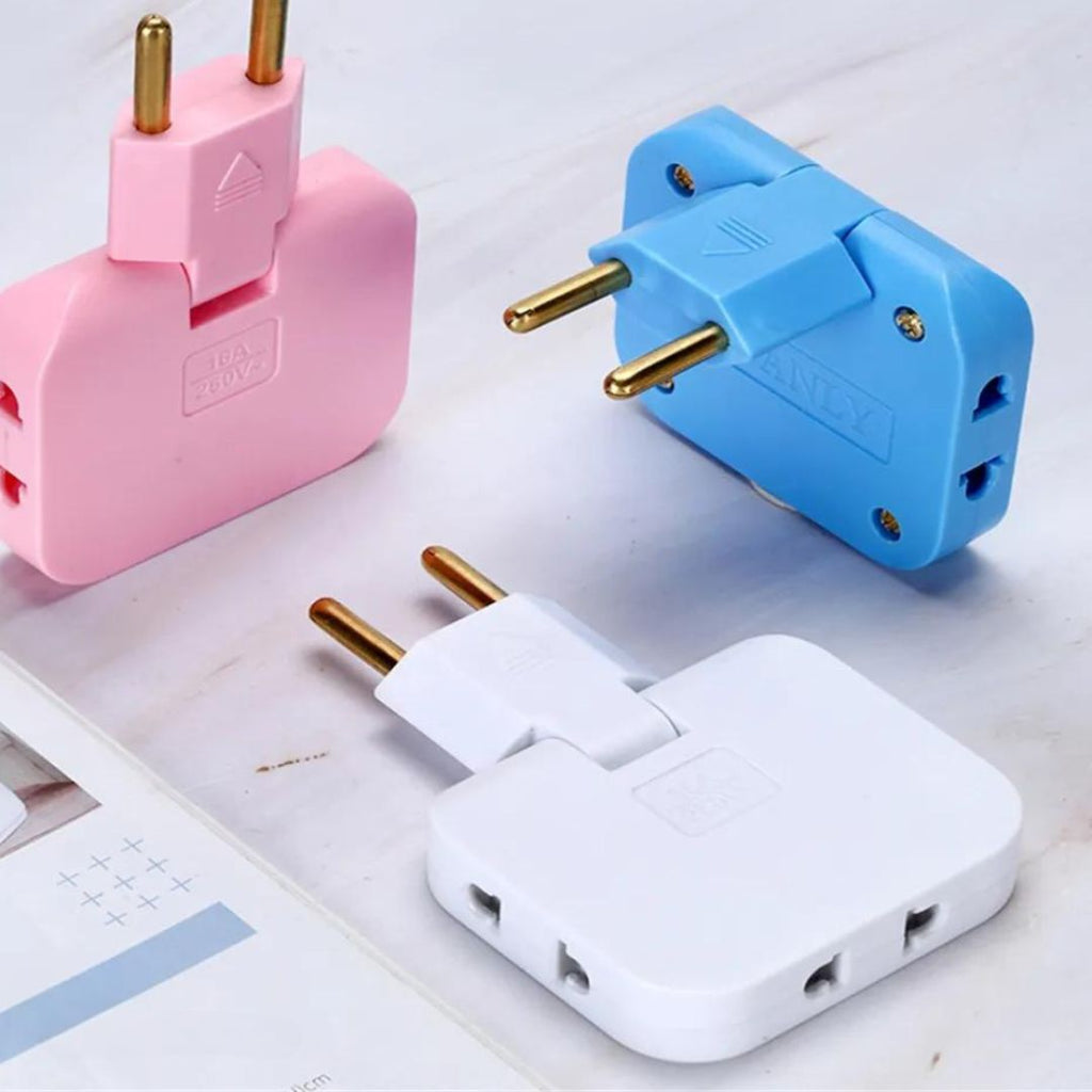 Flachstecker | Tre-dobbelt Flad Stikkontakt | FlexiPlug