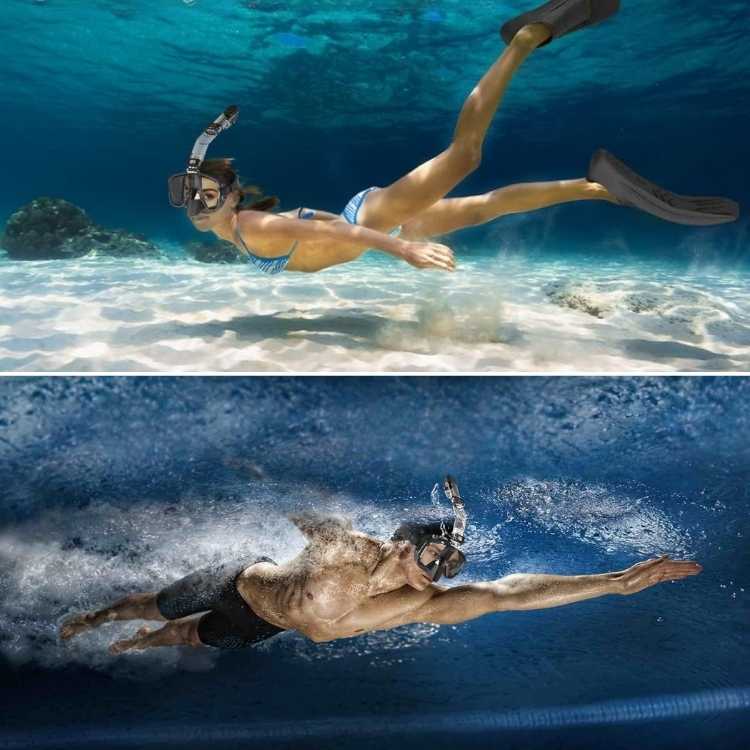 ProDive Foldbar Snorkelmaske med 180° Udsigt til Vandsport