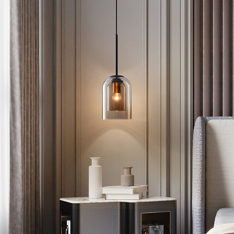 Stilfuld dobbeltglas pendellampe - AuraGlas