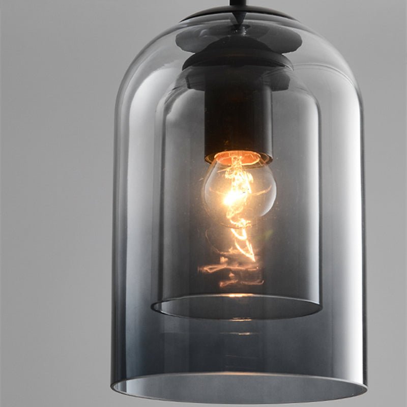 Stilfuld dobbeltglas pendellampe - AuraGlas
