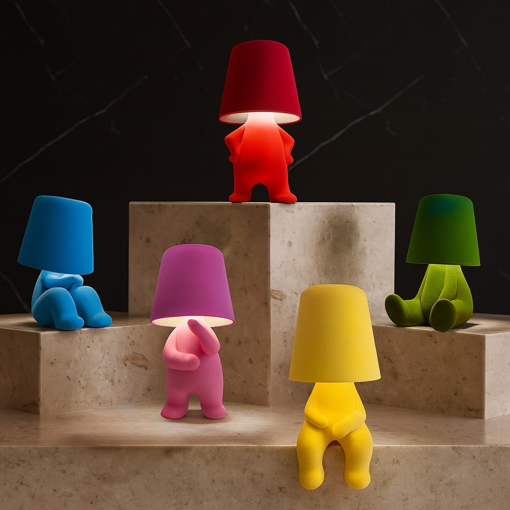 Bordlampe Børneværelse | Moderne Bordlampe | Natlampe | GlowFigur