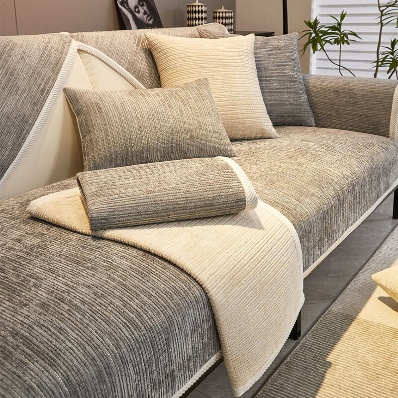 HomeGuard – Sofaovertræk Chenille kradsefast – Stilfuld & holdbar