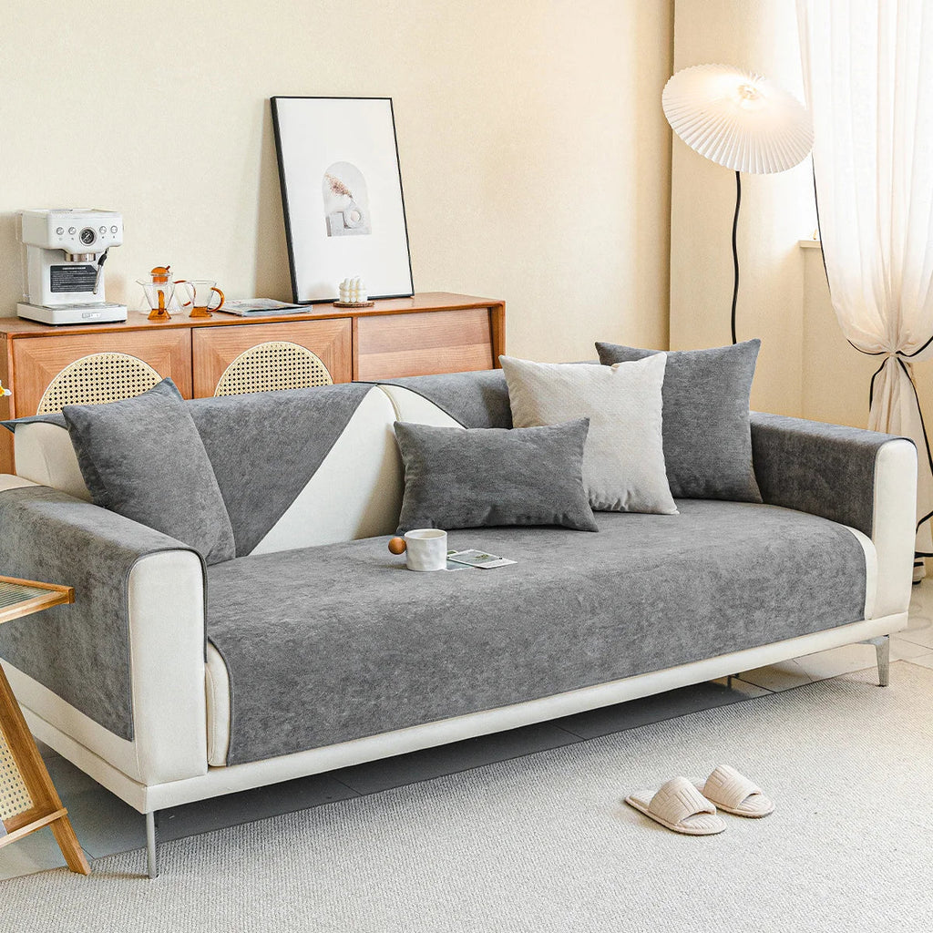 HomeGuard – Sofaovertræk Chenille kradsefast – Stilfuld & holdbar