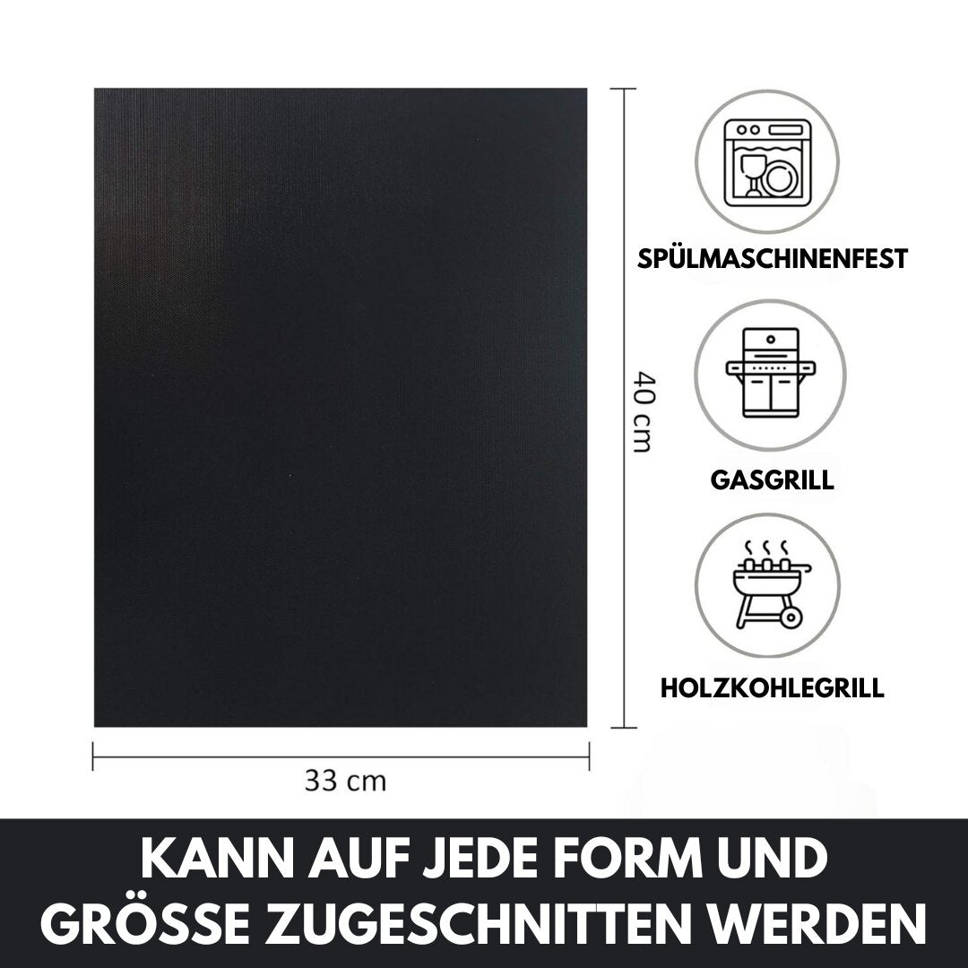 Grillmatte til grill | Genanvendelige Non-stick BBQ grillmatte (5 stk.) | Grillara