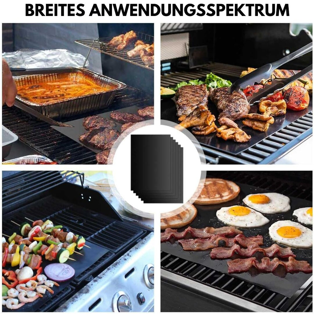 Grillmatte til grill | Genanvendelige Non-stick BBQ grillmatte (5 stk.) | Grillara