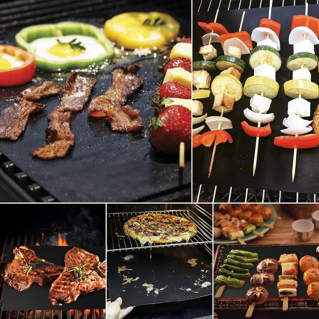 Grillmatte til grill | Genanvendelige Non-stick BBQ grillmatte (5 stk.) | Grillara