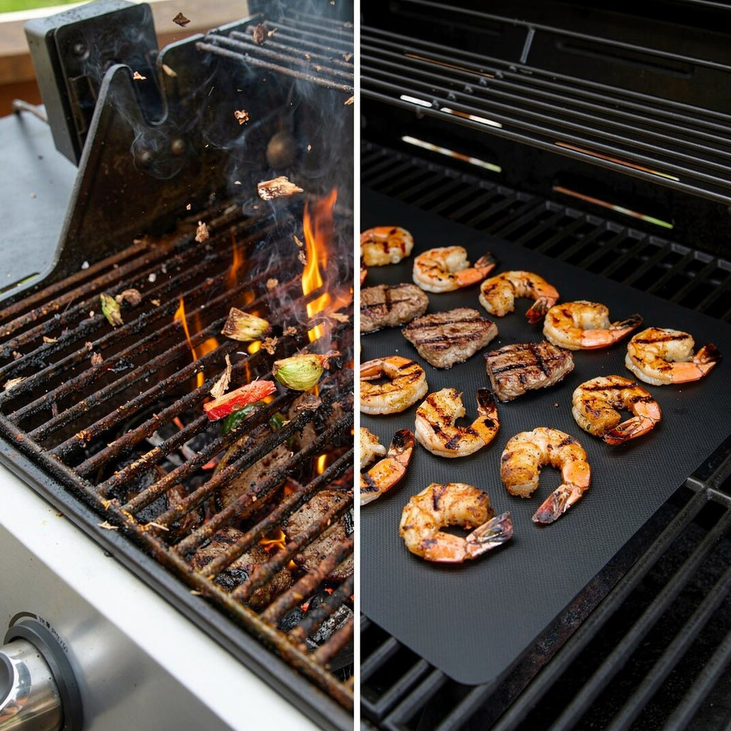 Grillmatte til grill | Genanvendelige Non-stick BBQ grillmatte (5 stk.) | Grillara
