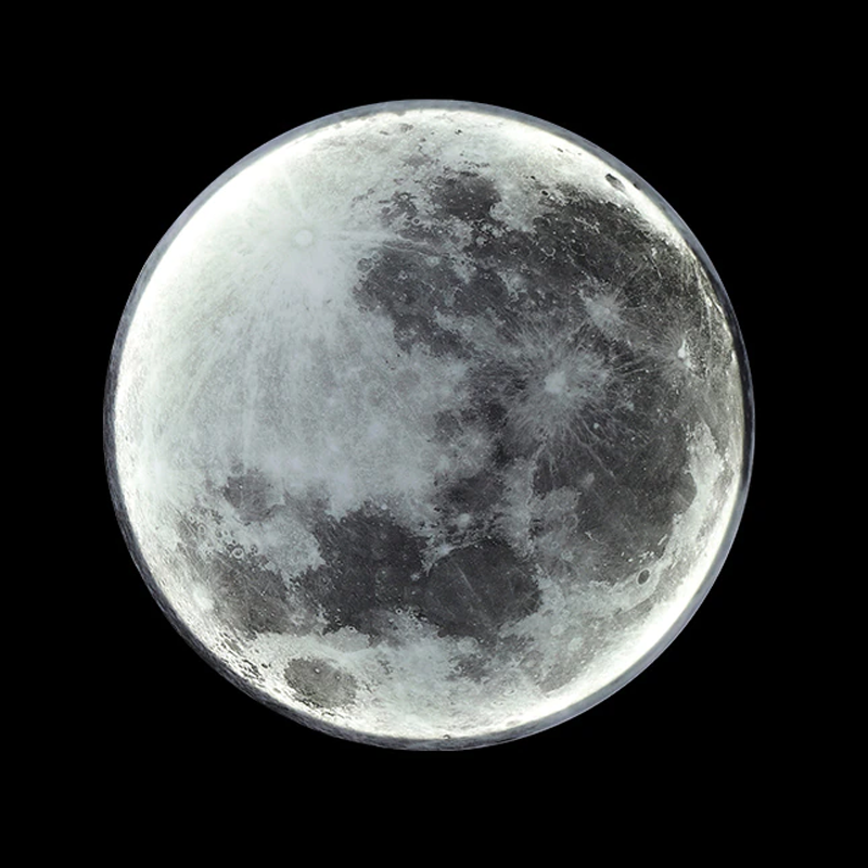 NovaLume Moon Glow LED Lampe med Dæmper til Blød Hyggelig Atmosfære i Soveværelset