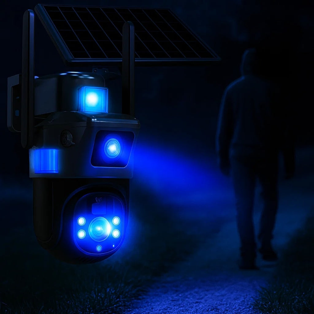 Overvågningskamera til udendørs brug | WLAN kamera med solpanel | GuardVision