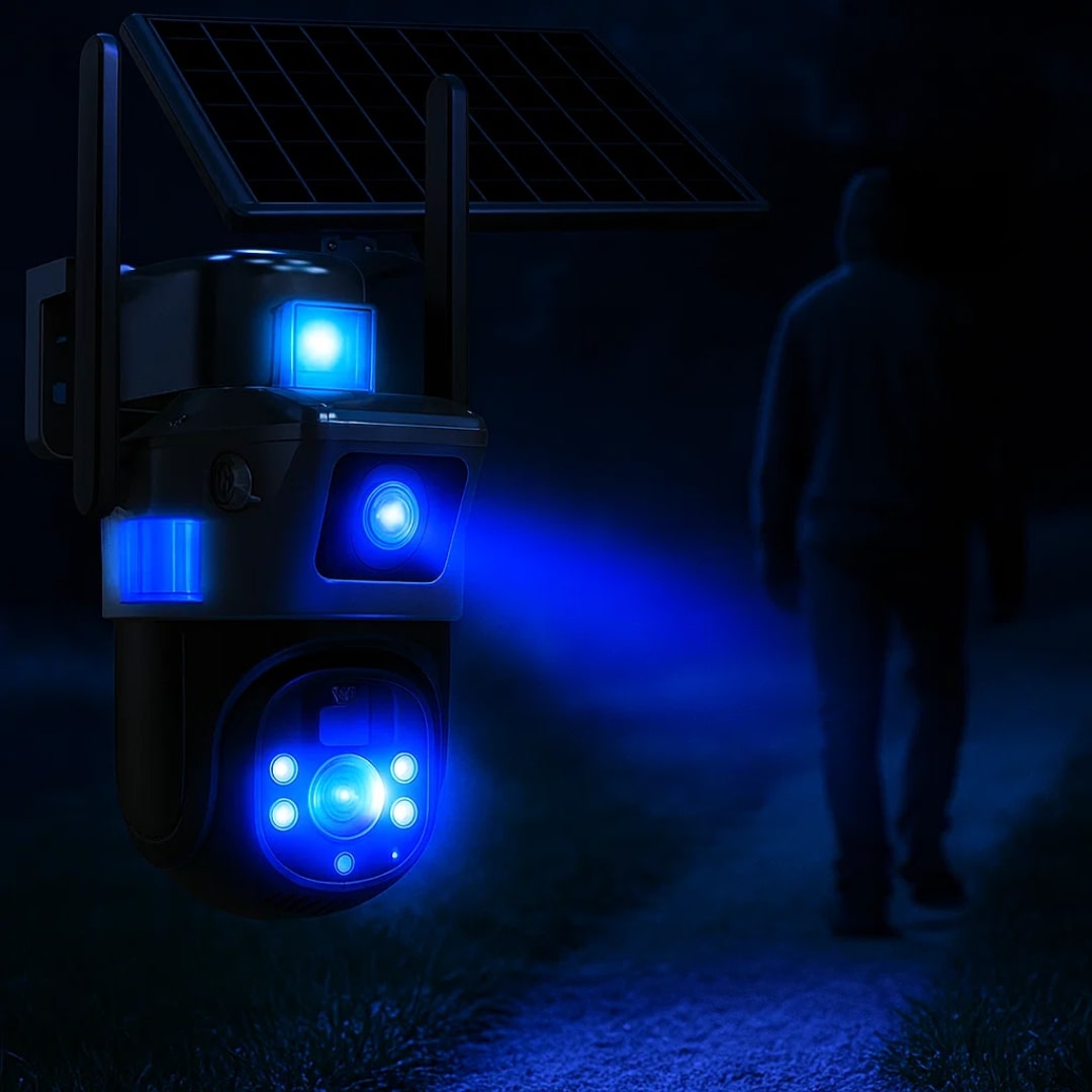Overvågningskamera til udendørs brug | WLAN kamera med solpanel | GuardVision