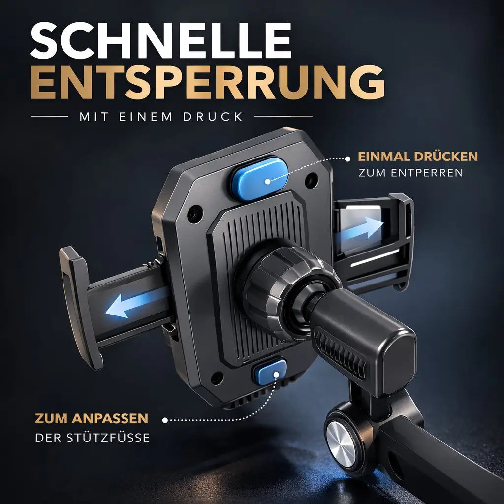 Mobilholder til bil | Mobilholder med sugekop & 360° rotation | LuxGrip