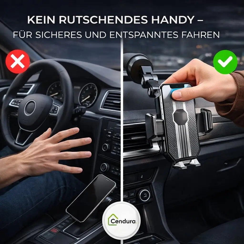 Mobilholder til bil | Mobilholder med sugekop & 360° rotation | LuxGrip