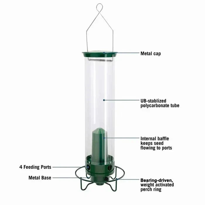 Heavy-Duty Egernfri Fuglefoder - Metal Design