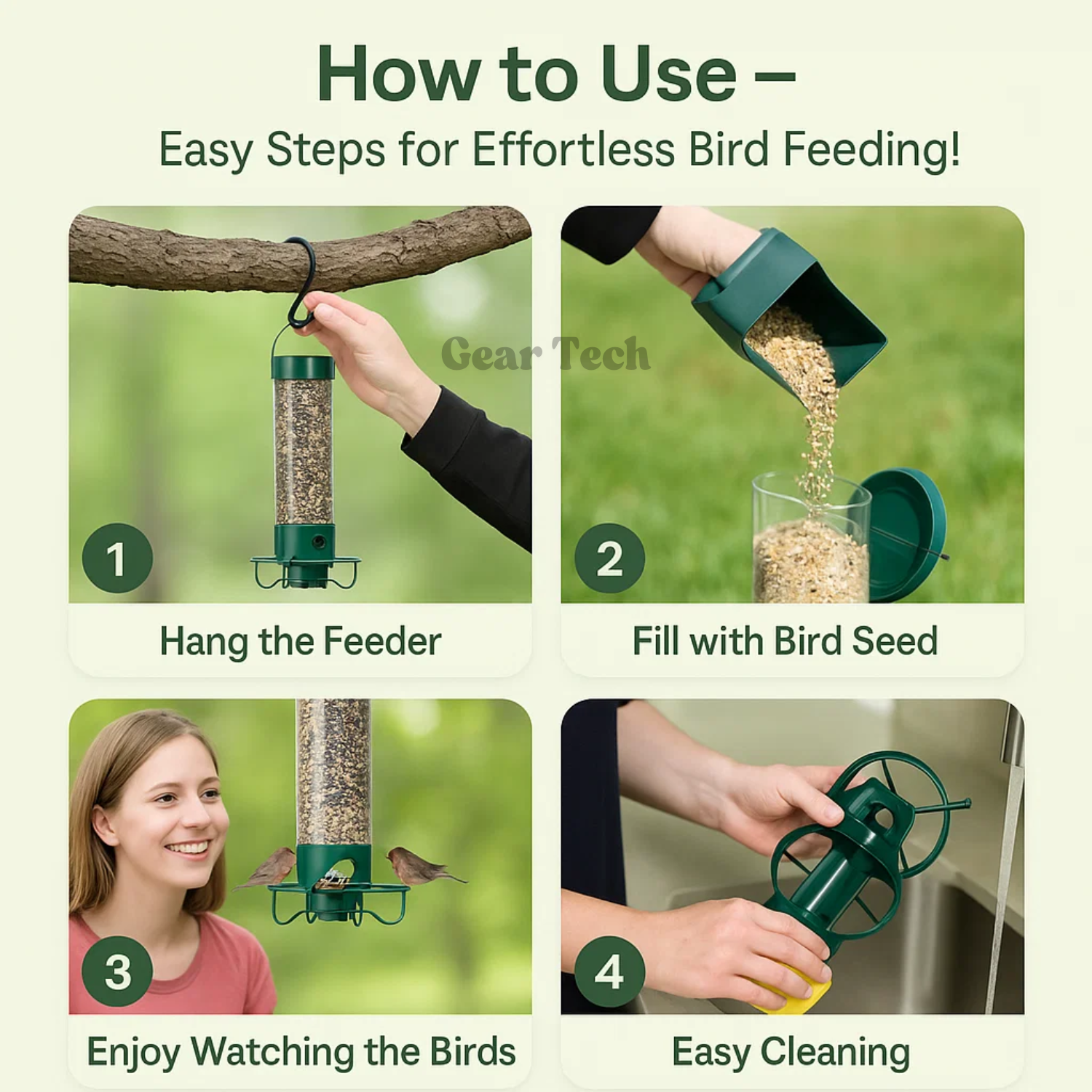 Heavy-Duty Egernfri Fuglefoder - Metal Design