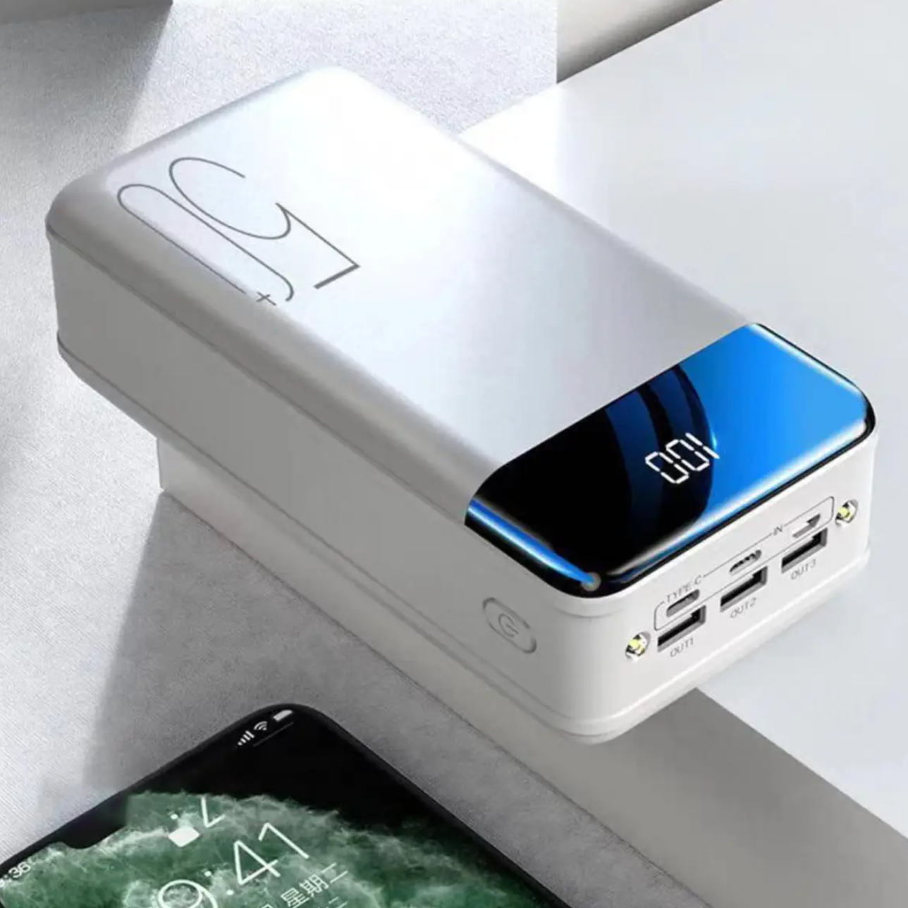 Højkapacitets Bærbar Power Bank til Telefoner og Laptops